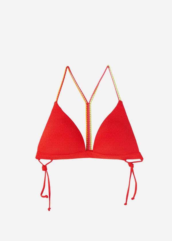 Calzedonia Imbottito Triangle Berlino Donna Top Bikini Rosse | IT1896QZ