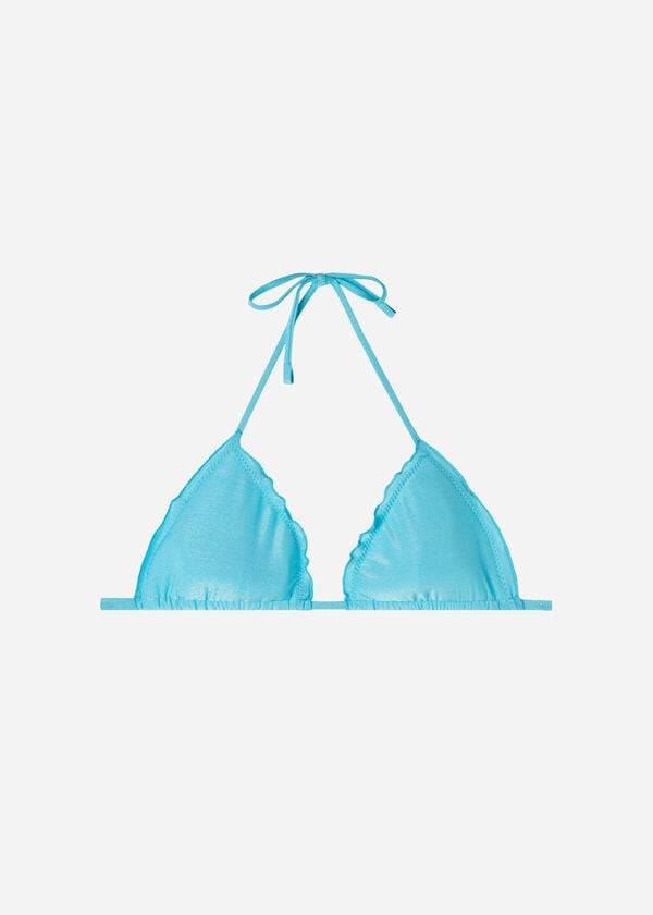 Calzedonia Imbottito Triangle Formentera Donna Top Bikini Verde Acqua | IT1898EX