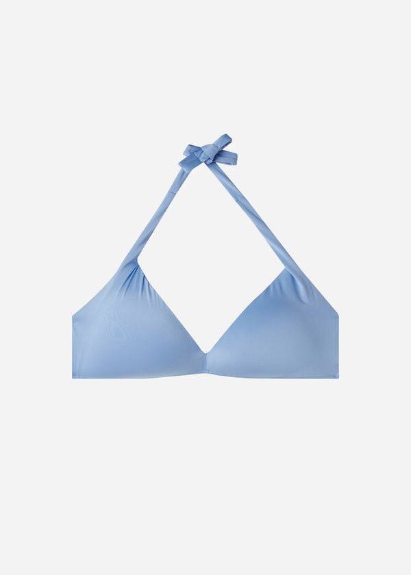 Calzedonia Imbottito Triangle Indonesia Eco Donna Top Bikini Blu | IT1908DN