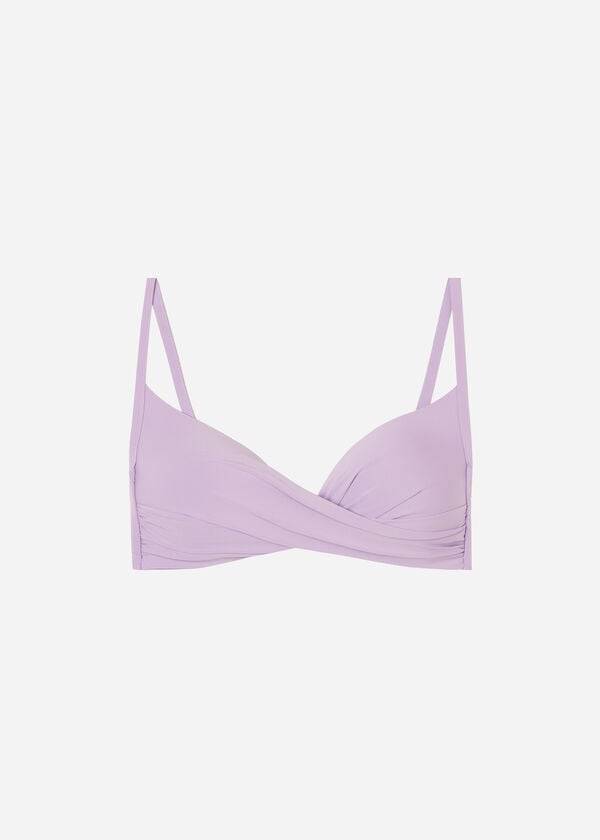 Calzedonia Imbottito Triangle Indonesia Eco Donna Top Bikini Viola | IT1909FM