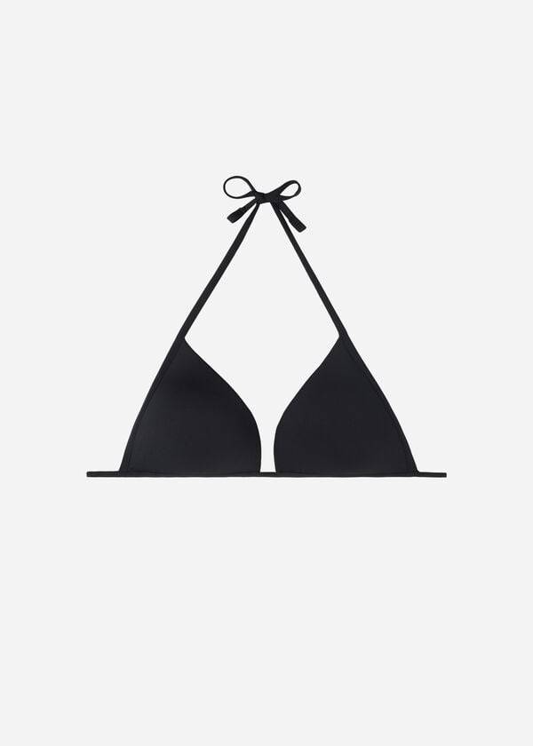 Calzedonia Imbottito Triangle Indonesia Eco cobey Donna Top Bikini Nere | IT1911HK