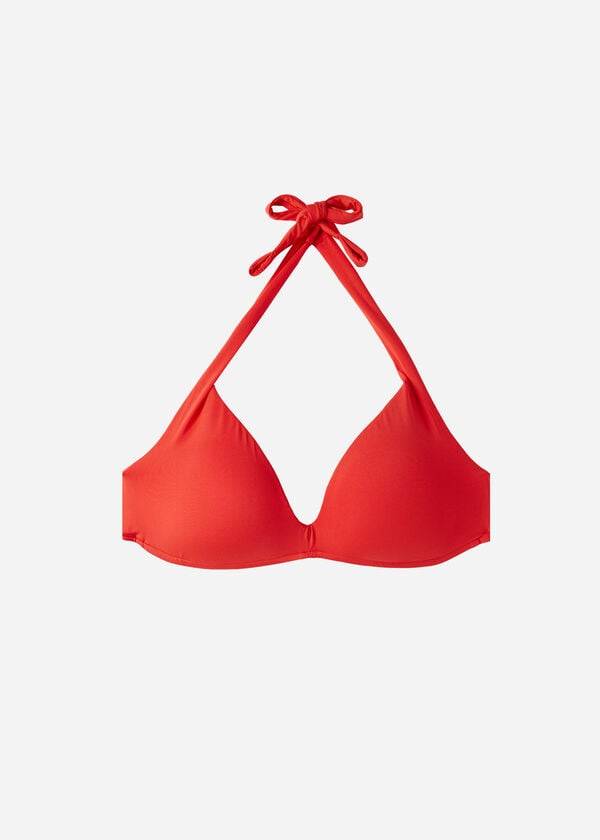 Calzedonia Imbottito Triangle Indonesia Eco rise Donna Top Bikini Rosse | IT1915ZG