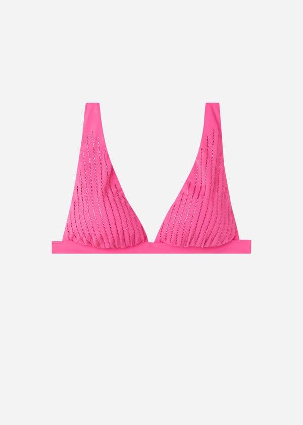 Calzedonia Imbottito Triangle Shanghai Donna Top Bikini Rosa | IT1935FM