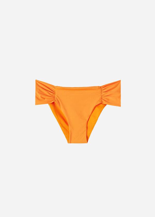 Calzedonia Indonesia Eco rise Donna Slip Bikini Arancioni | IT1479MA