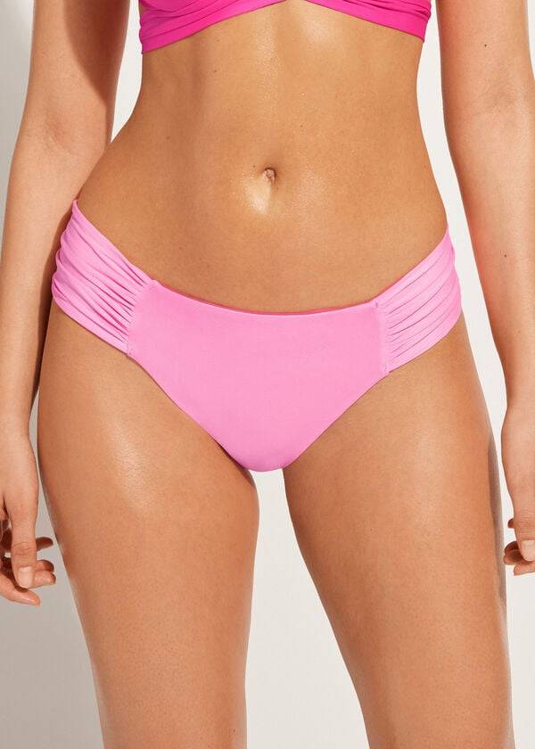 Calzedonia Indonesia Eco rosa Donna Slip Bikini Rosa | IT1482EX