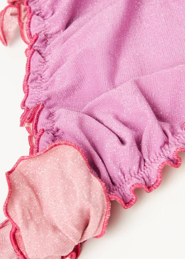 Calzedonia Lamé Bottom Lisbona Bambino Costumi Da Bagno Rosa | IT3040BC