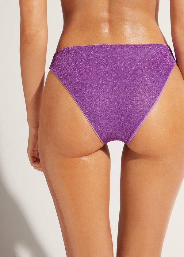 Calzedonia Las Vegas Donna Slip Bikini Viola | IT1495HK