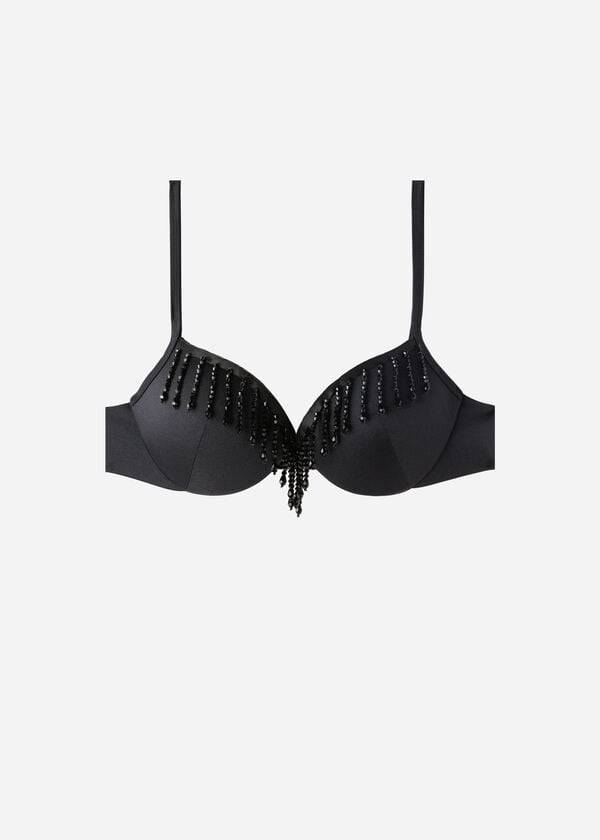 Calzedonia Lightly Imbottito Push-up Taipei Donna Top Bikini Nere | IT1777SO