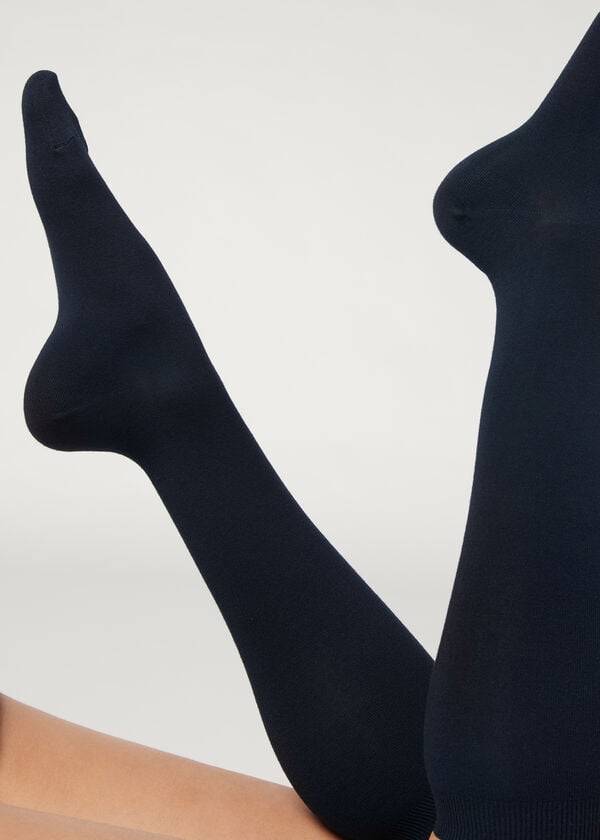 Calzedonia Long with Cashmere Donna Calzini Blu | IT2249HK