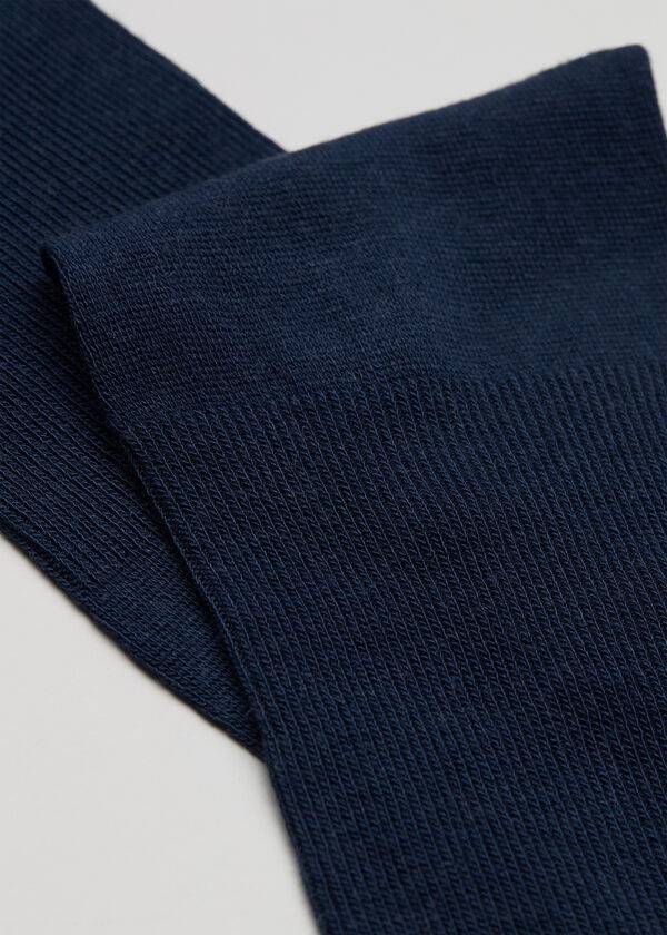 Calzedonia Long with Cashmere Uomo Calzini Blu Marino | IT2786DN