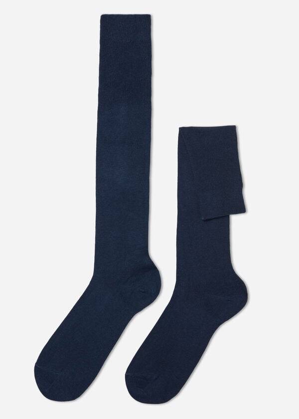 Calzedonia Long with Cashmere Uomo Calzini Blu Marino | IT2786DN