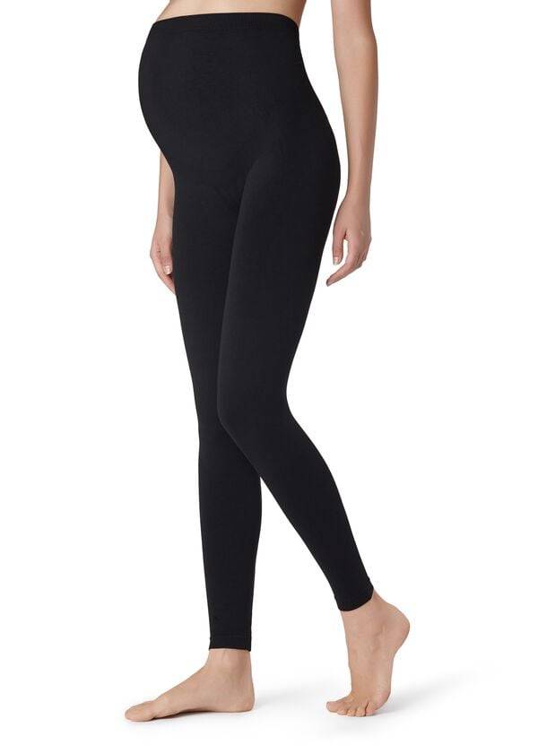 Calzedonia Maternity Opaque Footless Donna Leggings Nere | IT2750RW