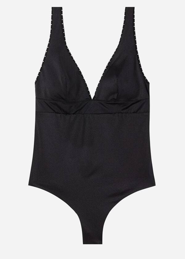 Calzedonia One Piece Ginevra Donna Costumi Da Bagno Nere | IT2159RW