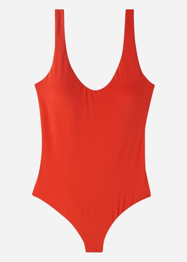 Calzedonia One Piece Indonesia Eco Donna Costumi Da Bagno Rosse | IT2161YU