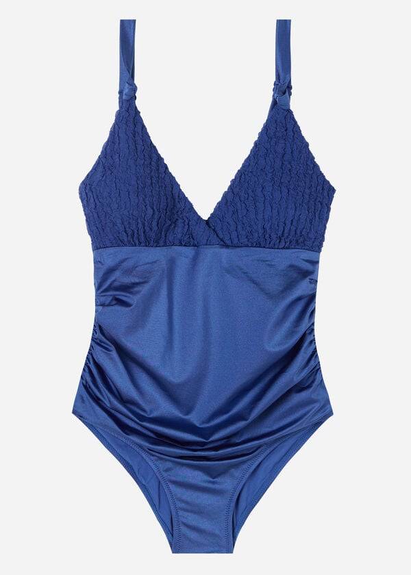 Calzedonia One Piece Marrakech Donna Costumi Da Bagno Blu Marino | IT2167SO