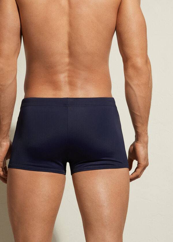 Calzedonia Panama Uomo Costume Da Bagno Blu Marino | IT2952GL