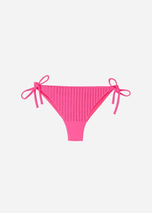 Calzedonia Rhinestone Brazilian String Shanghai Donna Slip Bikini Rosa | IT1517SO