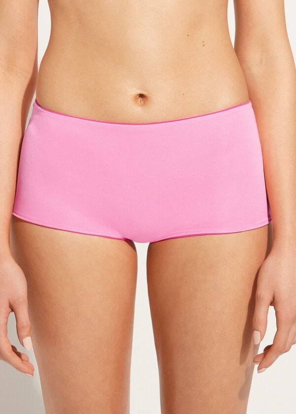 Calzedonia Shorts Indonesia Eco Donna Slip Bikini Rosa | IT1554VD