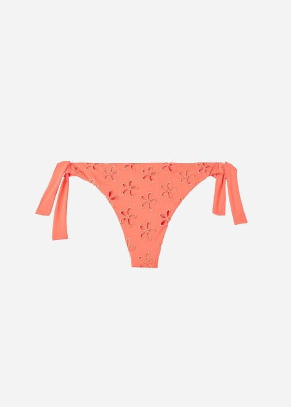 Calzedonia Side Tie Brazilian Corfù Donna Slip Bikini Corallo Arancioni | IT1558QZ