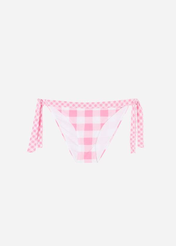 Calzedonia Side Tie Lione Donna Slip Bikini Rosa | IT1563YU