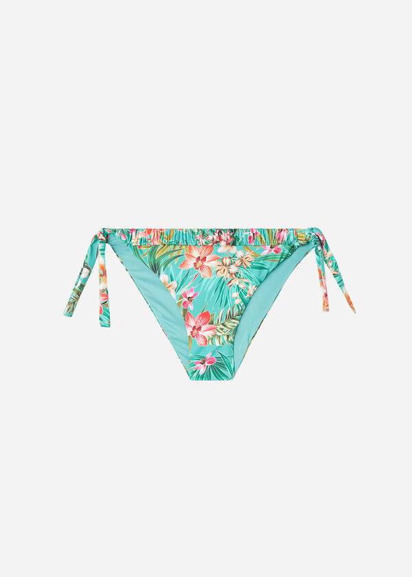 Calzedonia Side Tie Venezia Donna Slip Bikini Verde Acqua | IT1567PQ