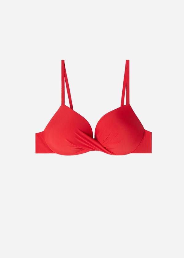 Calzedonia Soft Graduated Super Imbottito Push-up Indonesia Donna Top Bikini Rosse | IT1961FM