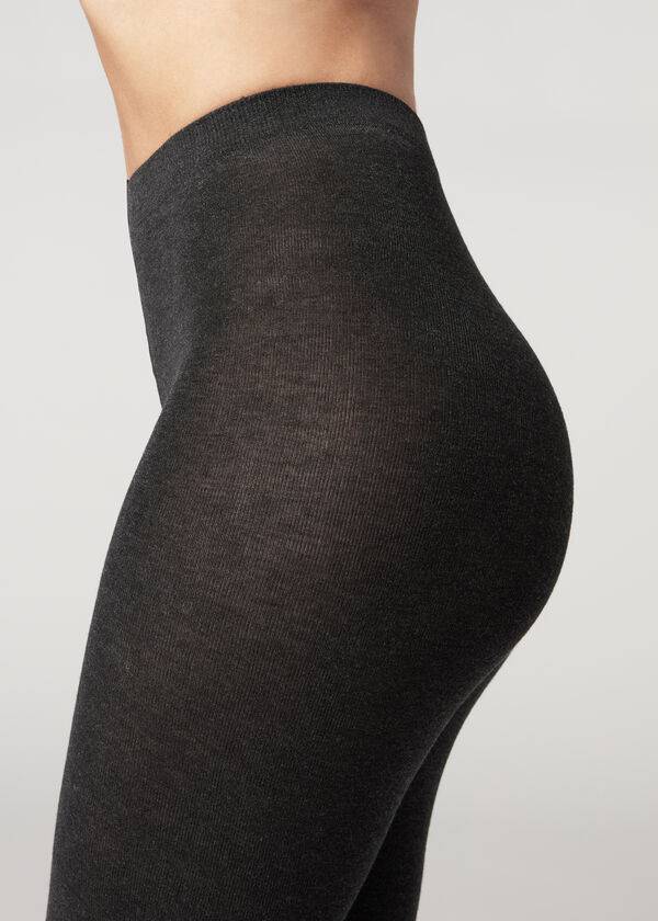 Calzedonia Soft Modal and Cashmere Blend Opaque Donna Collant Taupe | IT1064QZ