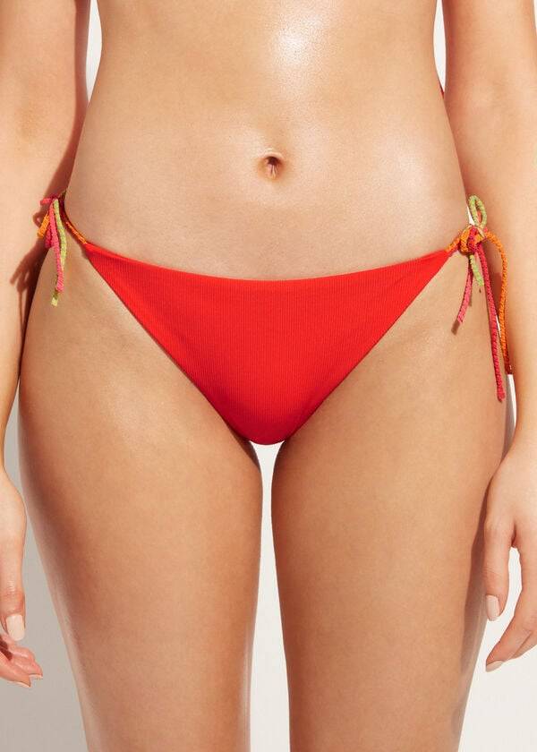 Calzedonia String Berlino Donna Slip Bikini Rosse | IT1580VD