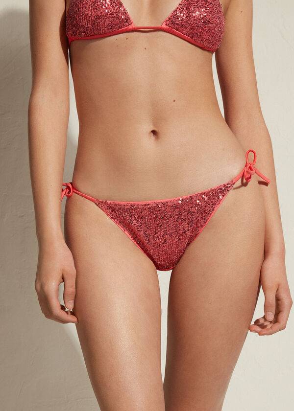 Calzedonia String Cannes Donna Slip Bikini Rosa | IT1587RW