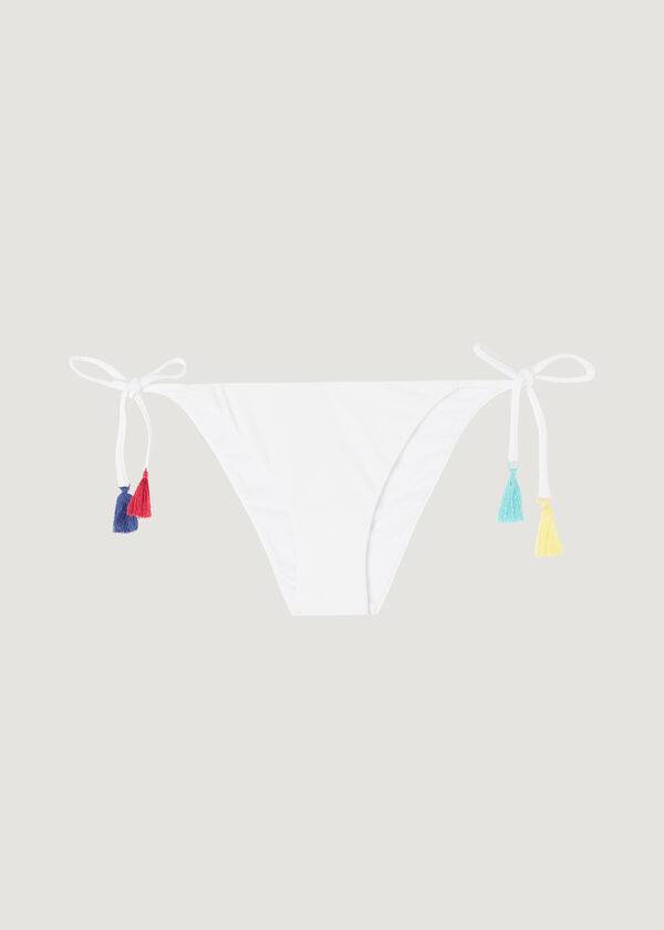 Calzedonia String Delhi Donna Slip Bikini Bianche | IT1589YU