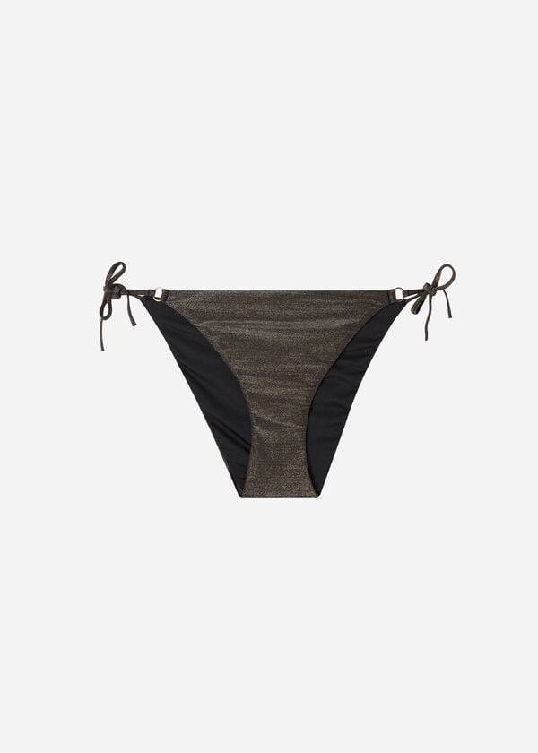 Calzedonia String Hollywood Donna Slip Bikini Nere | IT1596DN