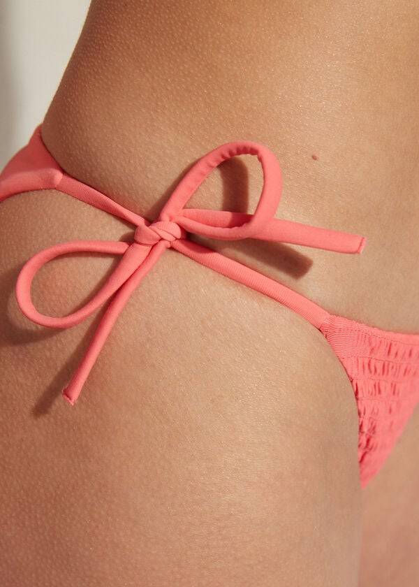 Calzedonia String Lanzarote Donna Slip Bikini Rosa | IT1599HK