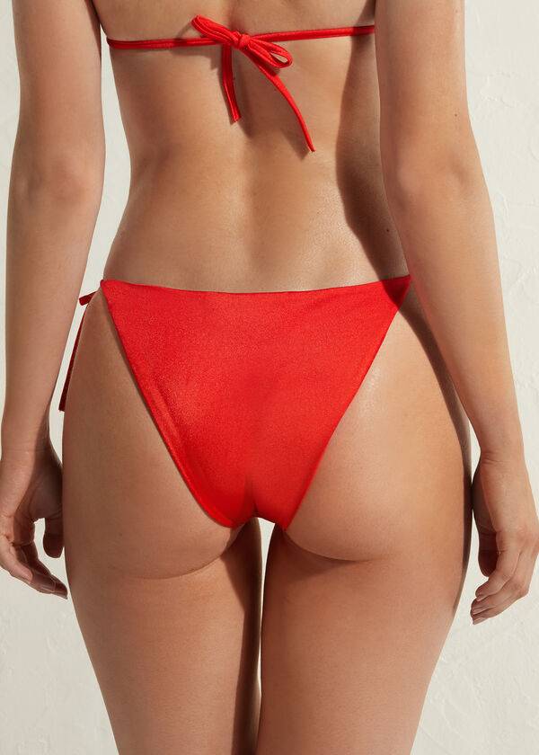 Calzedonia String Marrakech Donna Slip Bikini Rosse | IT1604XF