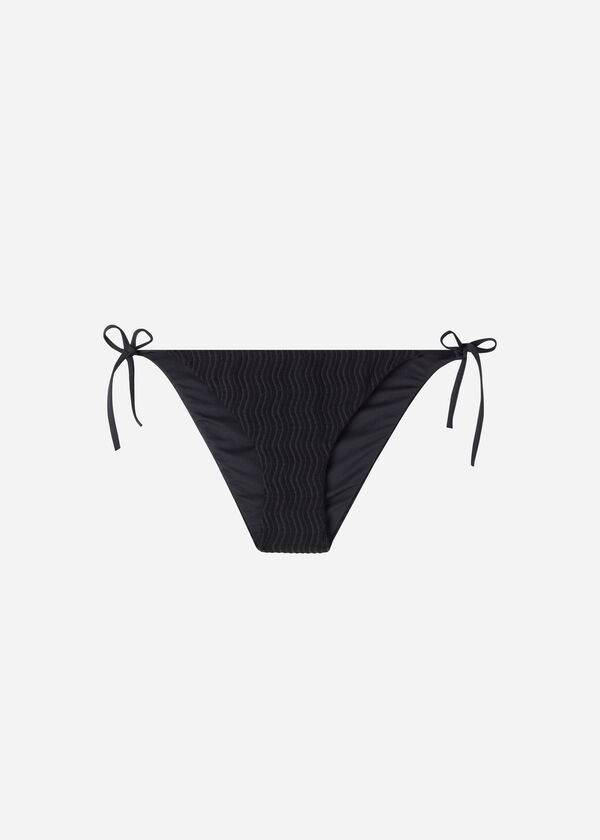 Calzedonia String Mykonos Donna Slip Bikini Nere | IT1608NB