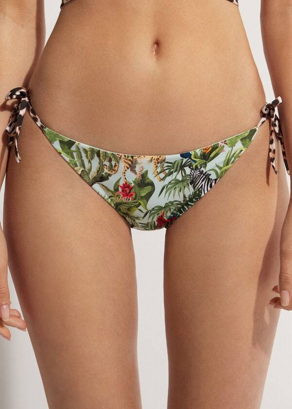 Calzedonia String Nairobi Eco Donna Slip Bikini Verdi | IT1611WY