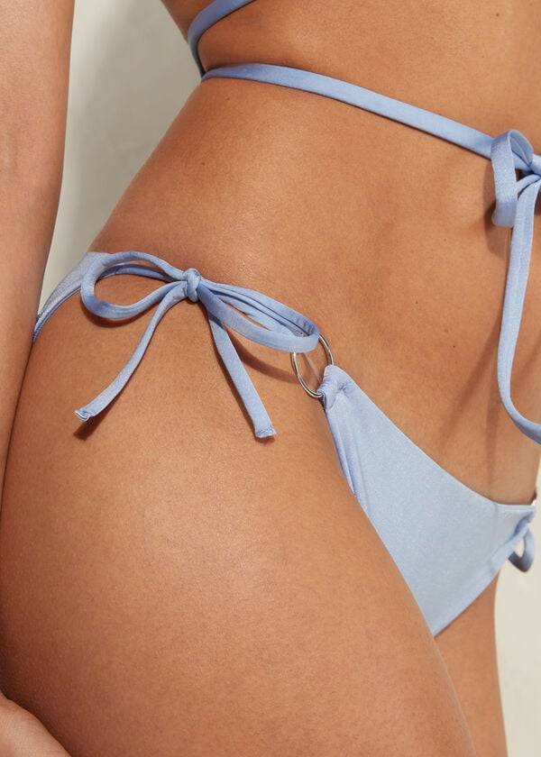 Calzedonia String Tie Abu Dhabi Donna Slip Bikini Blu | IT1619PQ