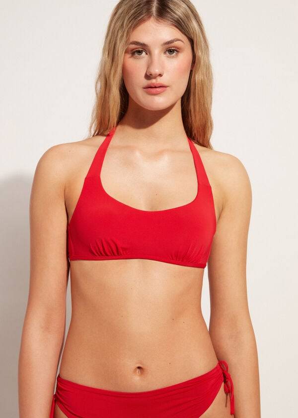 Calzedonia Tank-Stile Indonesia Donna Top Bikini Rosse | IT2010AP