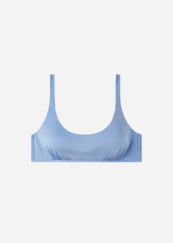 Calzedonia Tank Stile Indonesia Eco Donna Top Bikini Blu | IT1992LH