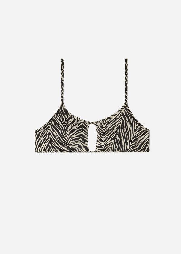 Calzedonia Tank Stile Zebra Nairobi Donna Top Bikini Nere | IT2000QZ