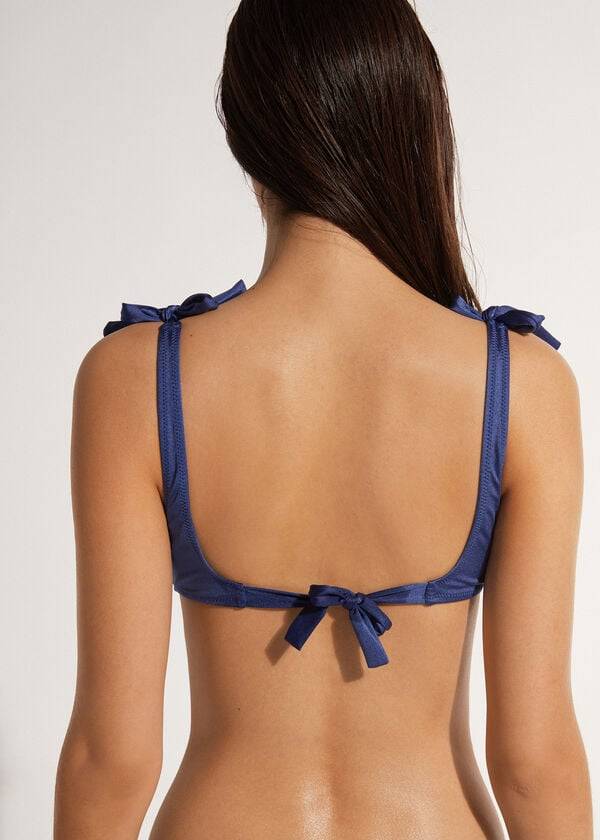 Calzedonia Tank-style Marrakech Donna Top Bikini Blu Marino | IT2013FM