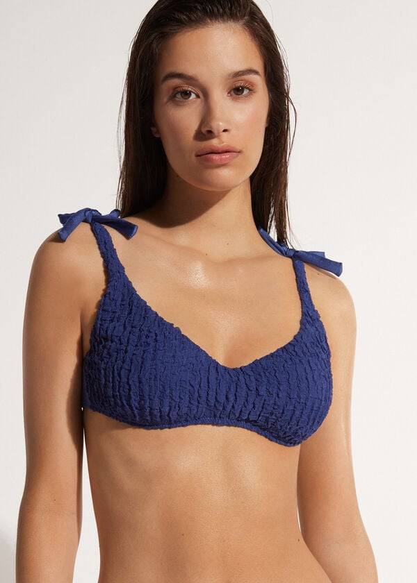 Calzedonia Tank-style Marrakech Donna Top Bikini Blu Marino | IT2013FM