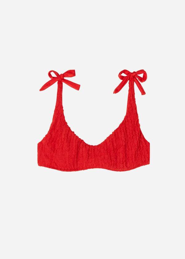 Calzedonia Tank-style Marrakech Donna Top Bikini Rosse | IT2014GL