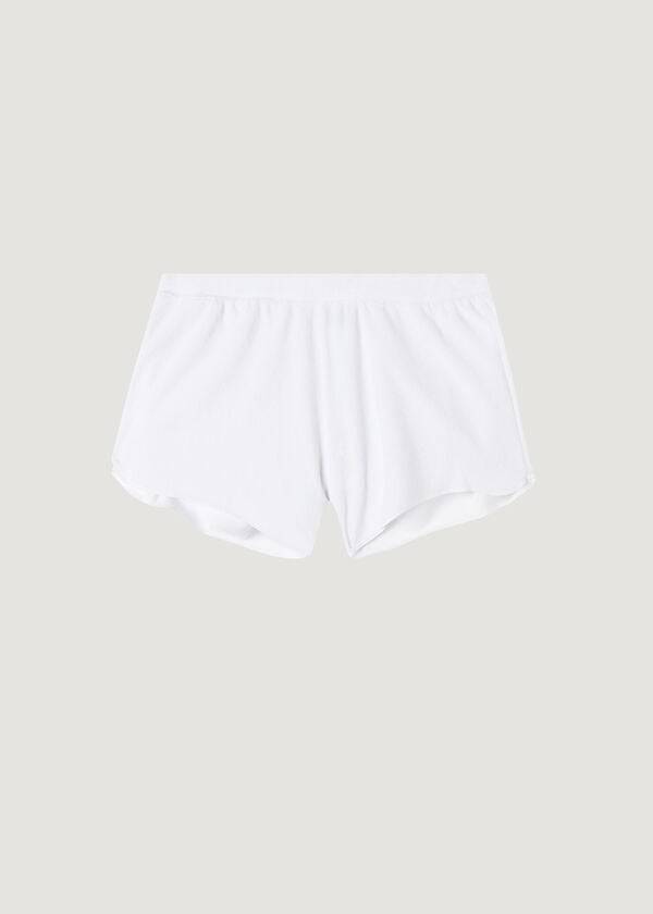 Calzedonia Terrycloth Shorts Donna Cover Ups Bianche | IT2150XF