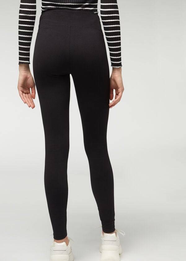 Calzedonia Thermal Donna Leggings Nere | IT2697DN