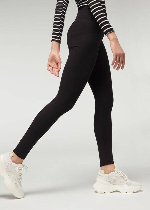 Calzedonia Thermal Donna Leggings Nere | IT2697DN