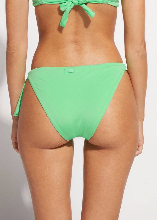 Calzedonia Tied Indonesia Eco Donna Slip Bikini Menta | IT1647SO