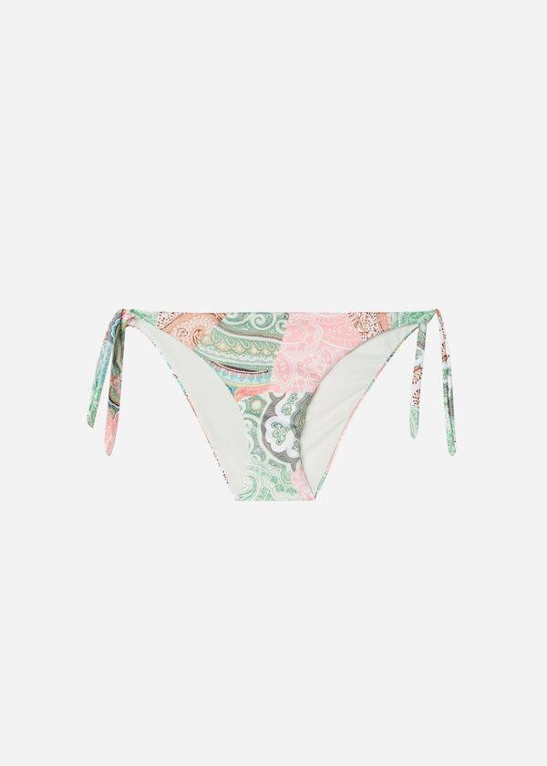 Calzedonia Tied Saint Tropez Donna Slip Bikini Verdi | IT1654LH