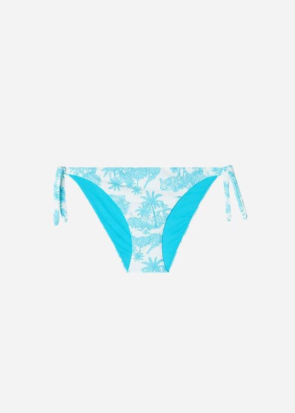 Calzedonia Tied Sorrento Donna Slip Bikini Blu | IT1655ZG