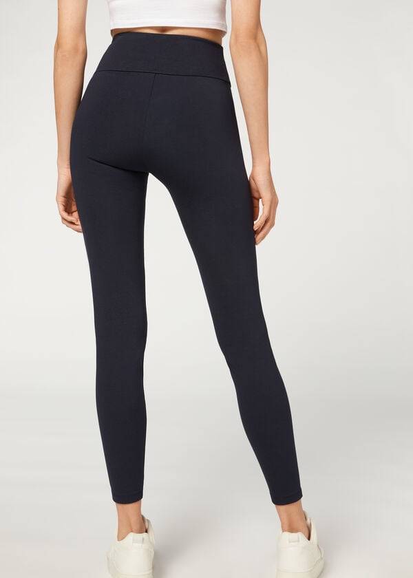 Calzedonia Total Shaper Donna Leggings Blu | IT2703UT