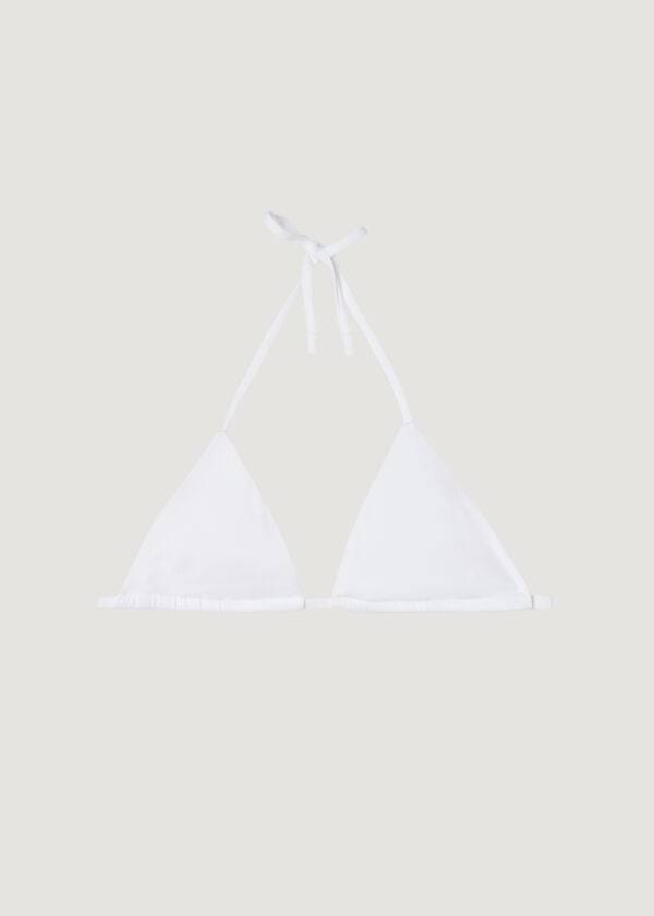 Calzedonia Triangle String Indonesia Eco rosa Donna Top Bikini Bianche | IT2040GL